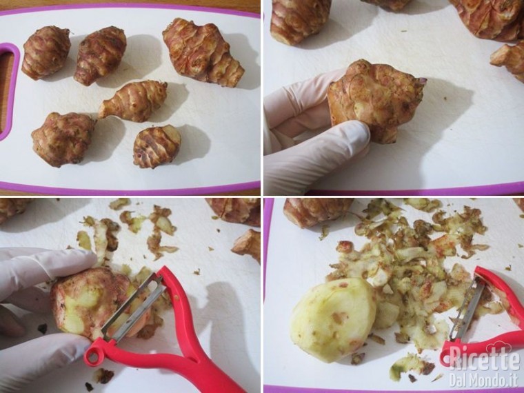 Come pulire i topinambur 2