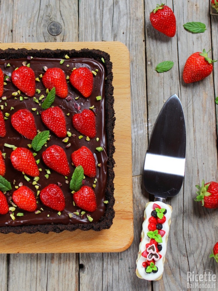 Come fare una Crostata senza cottura al cioccolato