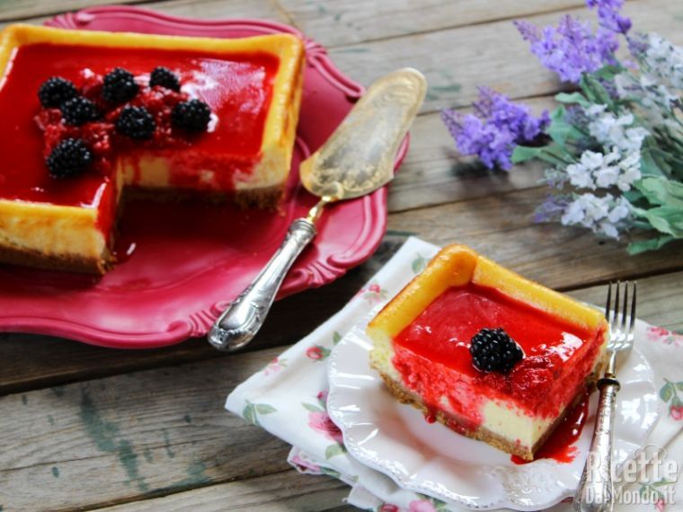 Cheesecake ai lamponi