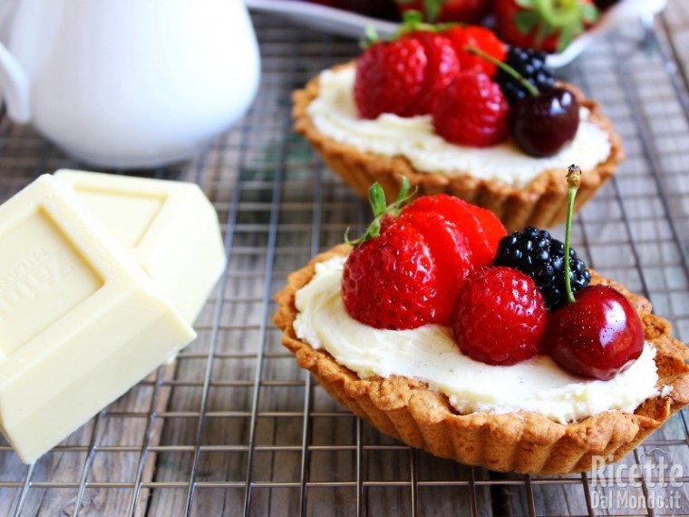 Ricetta crostatine con mousse al cioccolato bianco