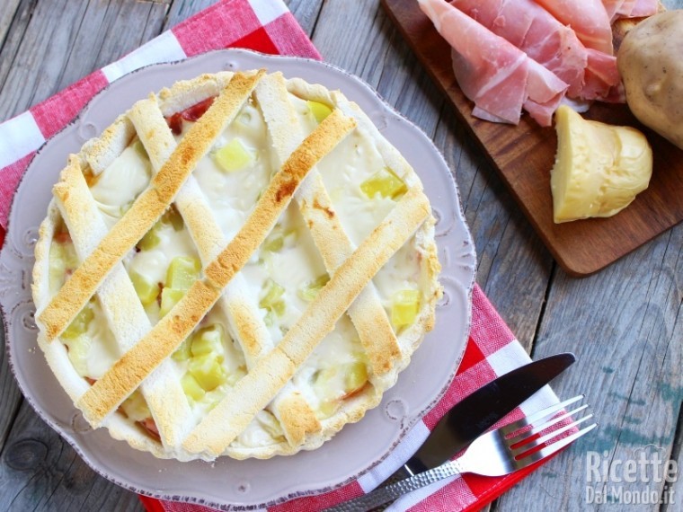Ricetta crostata salata di pancarrè