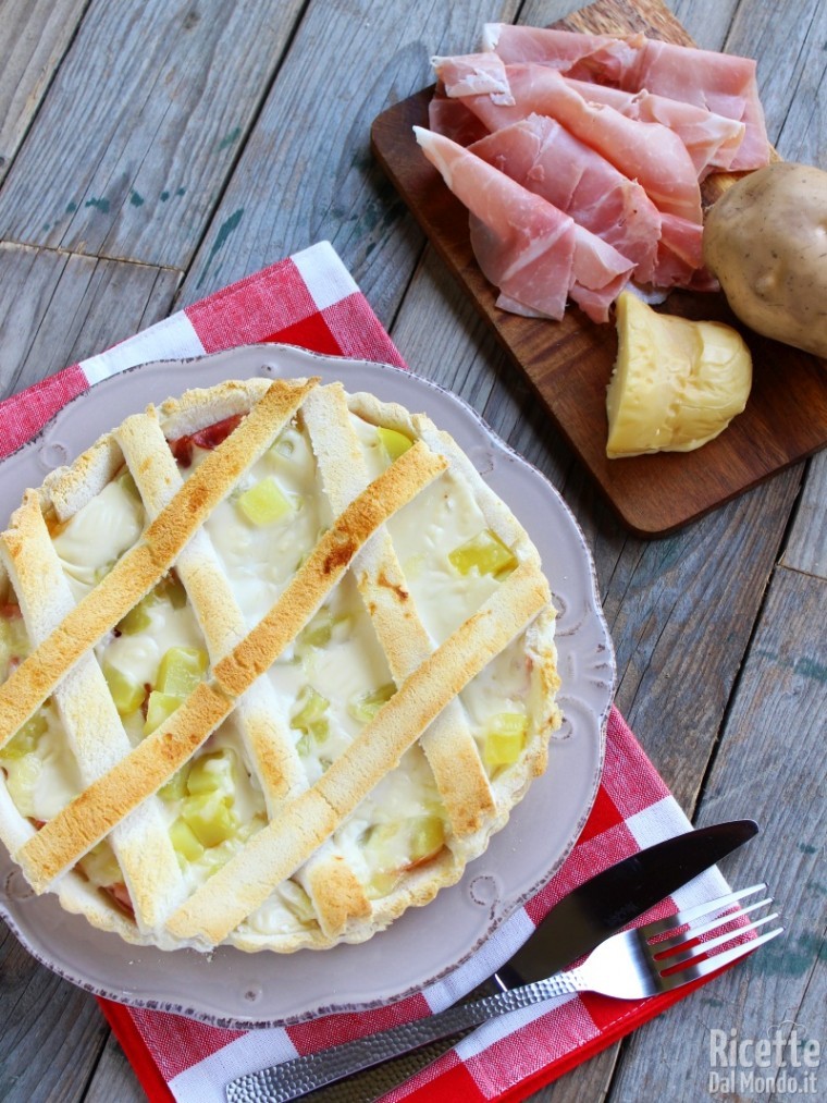 Come fare la crostata salata di pancarrè