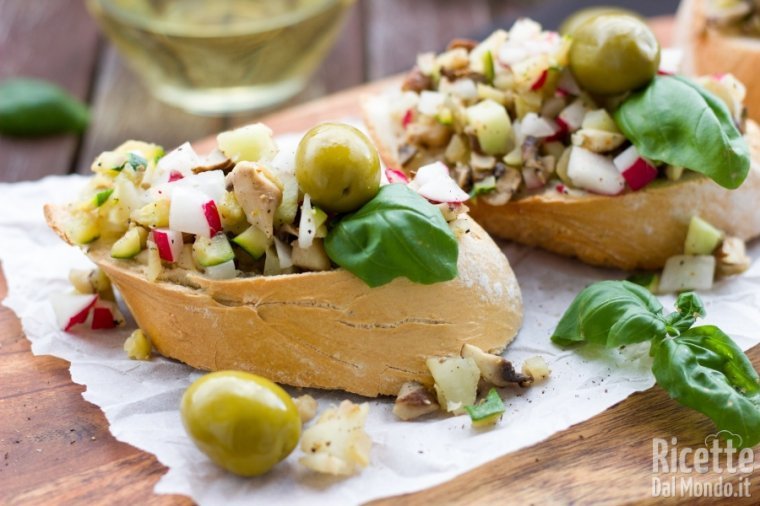 Come fare le bruschette fredde