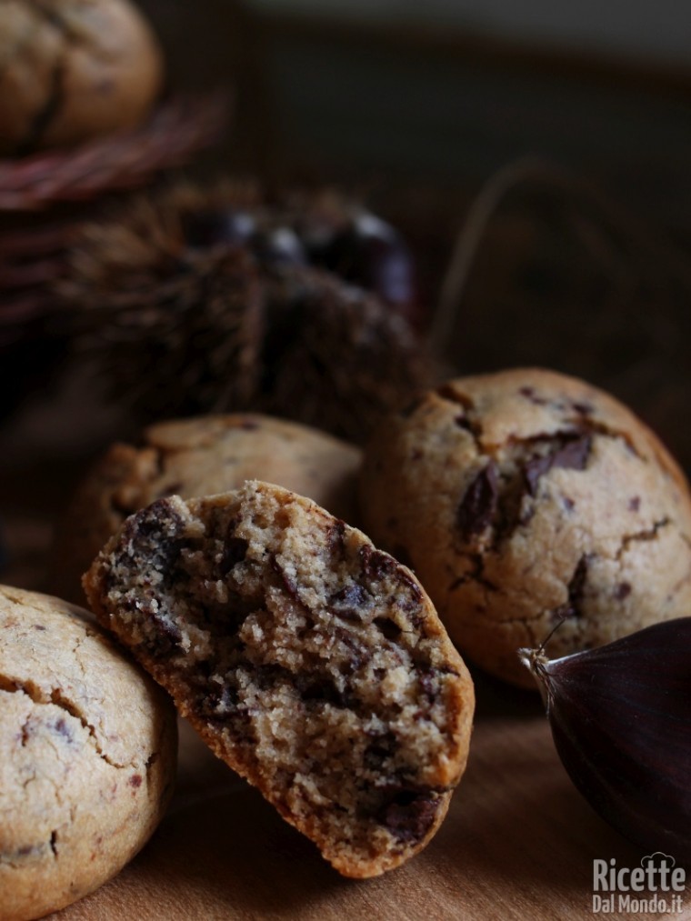 Come fare i dolcetti con farina di castagne e cioccolato