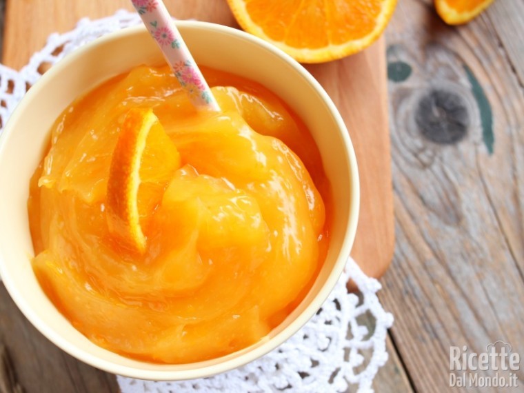 Crema all'arancia senza uova