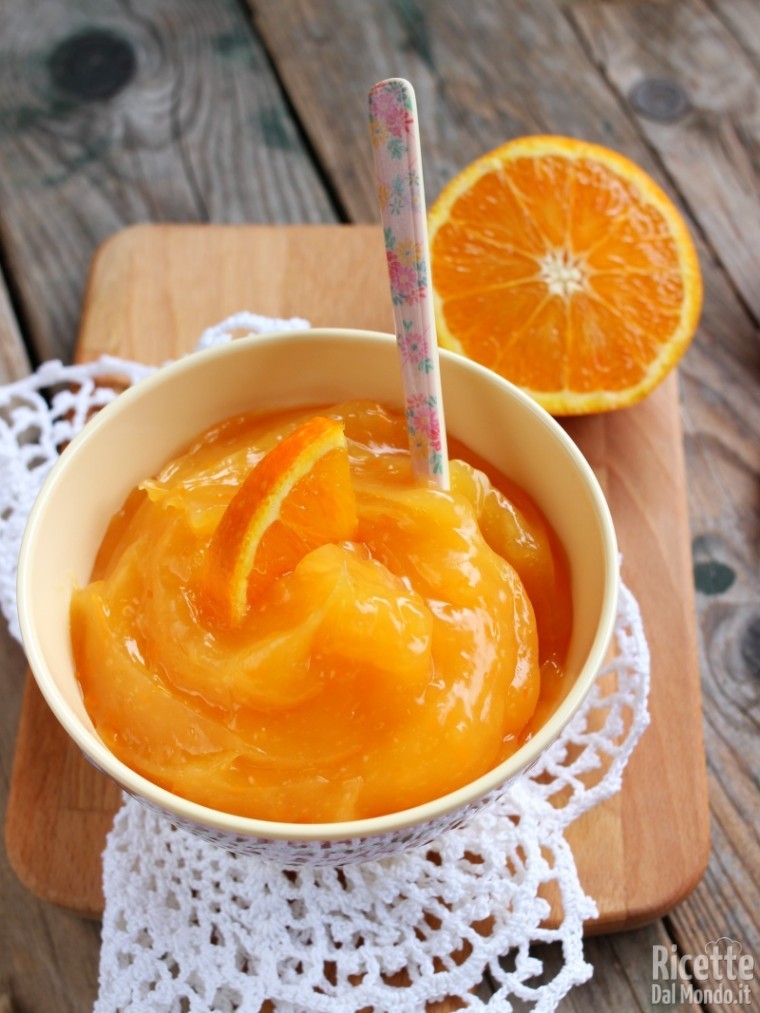 Crema all'arancia senza latte