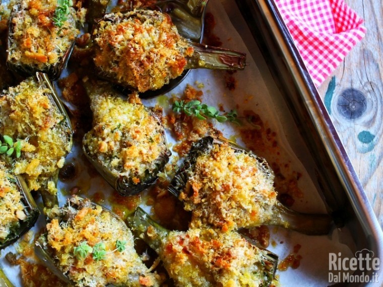 Ricetta carciofi al forno gratinati