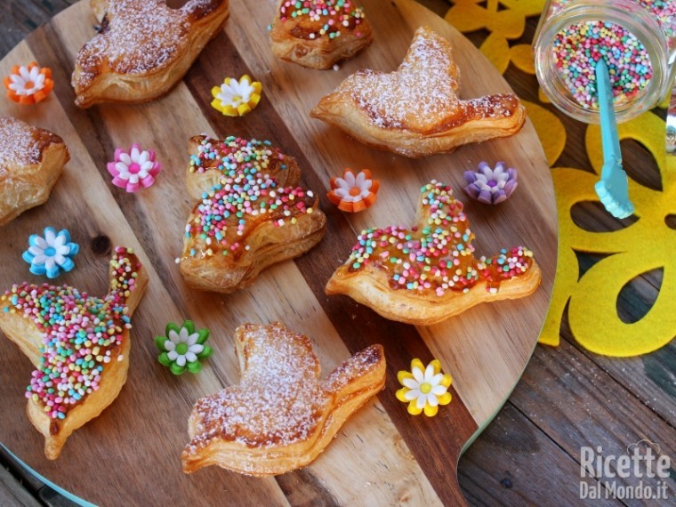 Ricetta colombine di sfoglia