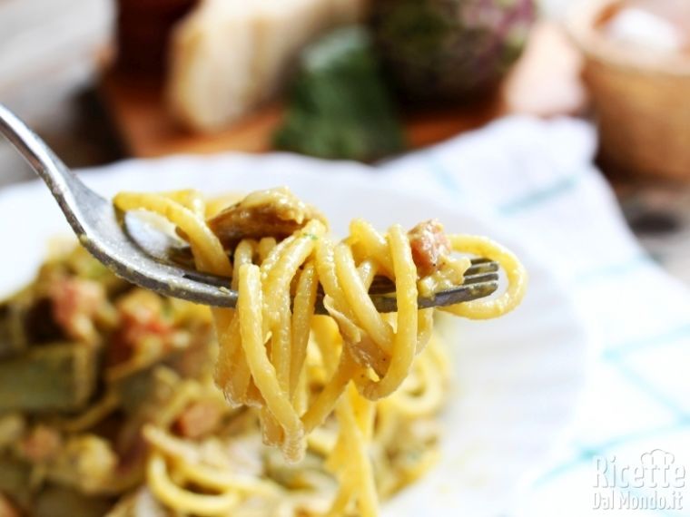 Ricetta carbonara di carciofi