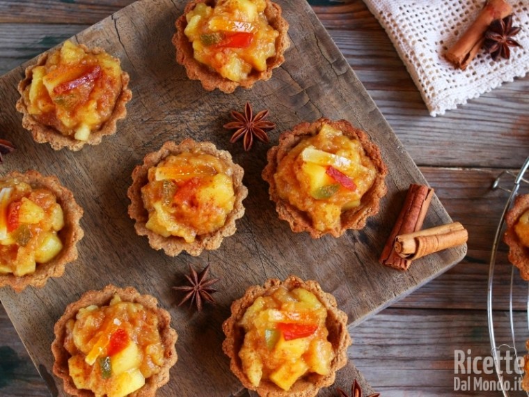 Crostatine integrali alle mele