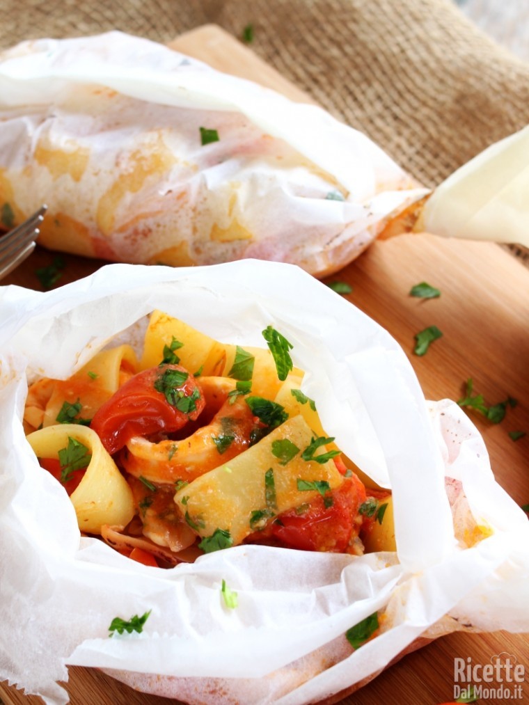 Come fare la calamarata al cartoccio