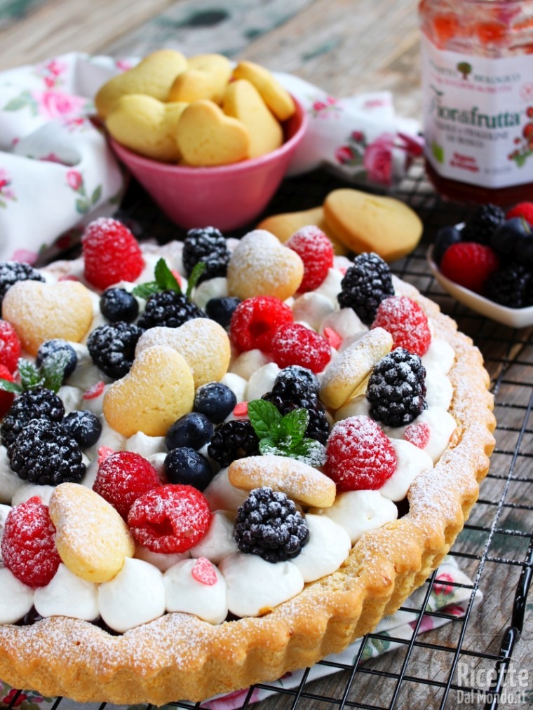 Ricetta crostata morbida con confettura e crema al mascarpone