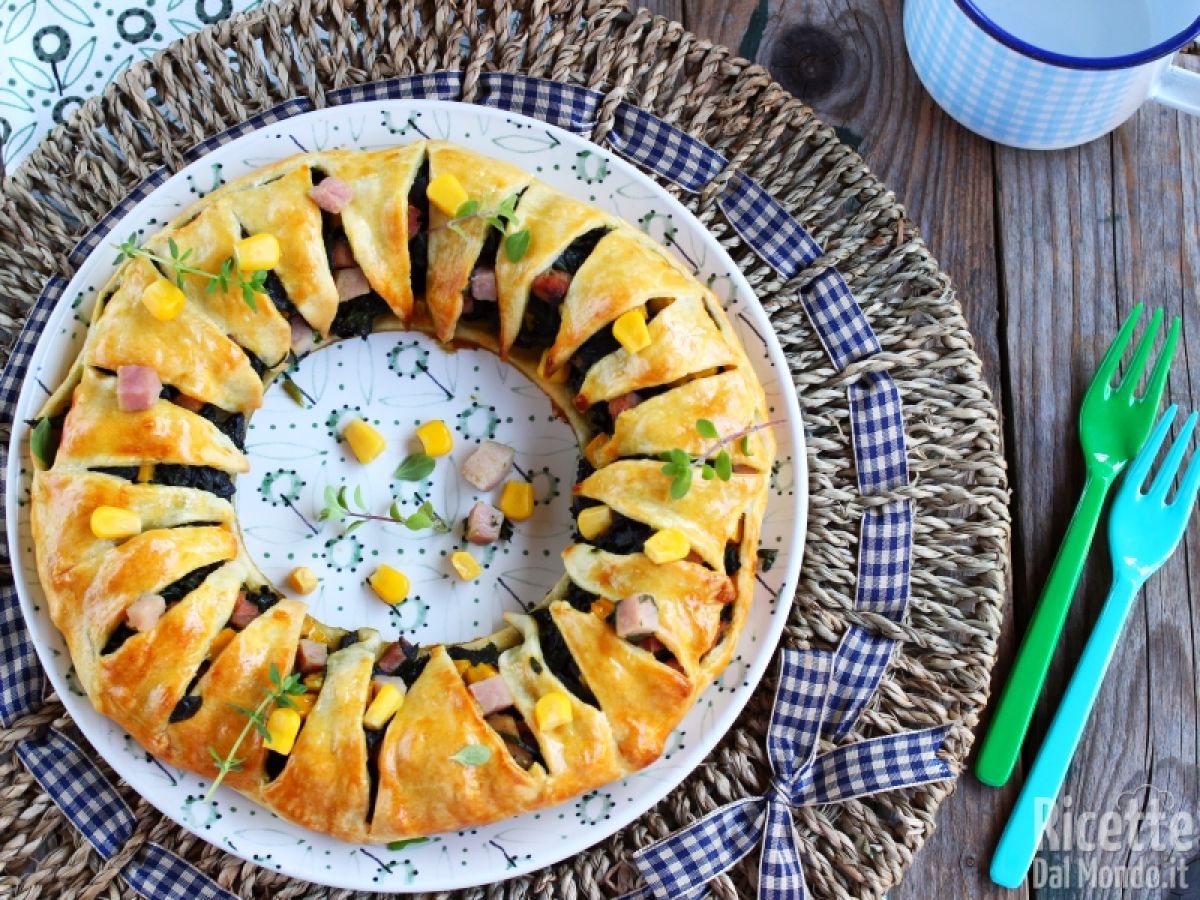 Ricetta Corona agli spinaci