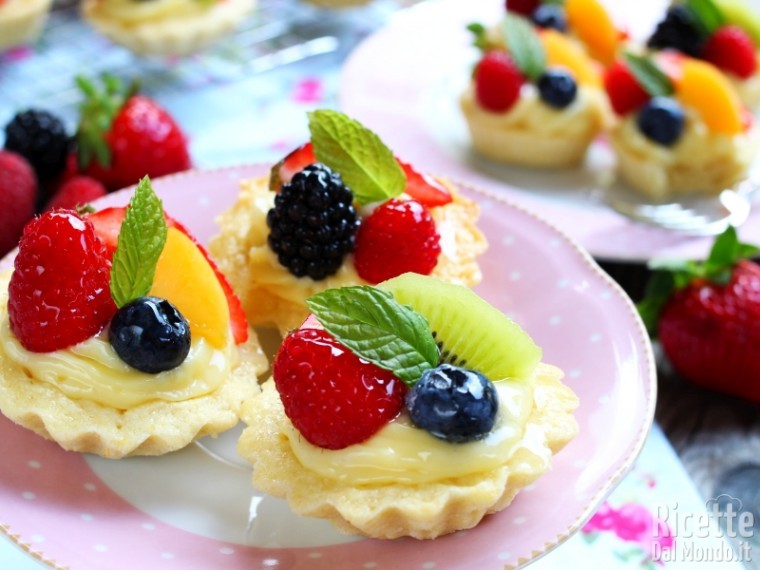 Ricetta cestini di frutta
