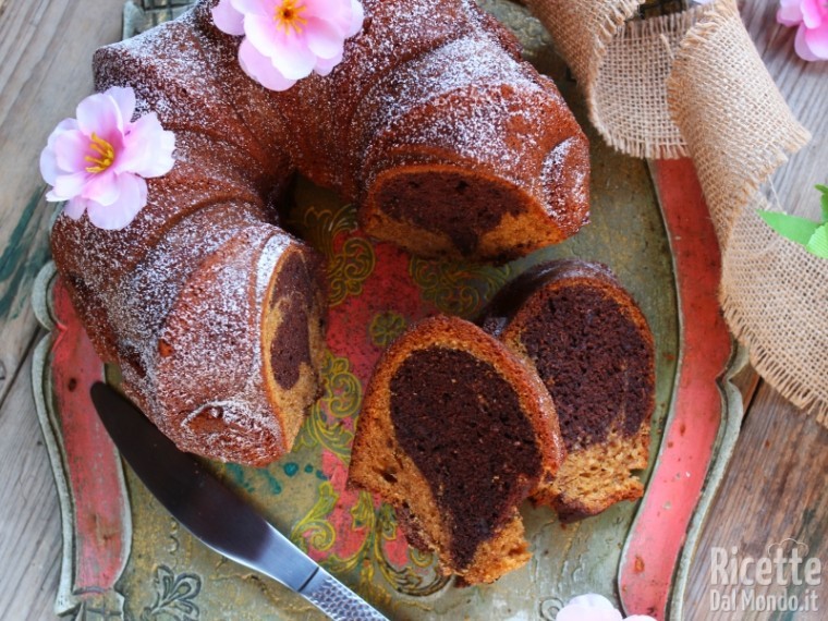 Ricetta Ciambella bicolore integrale