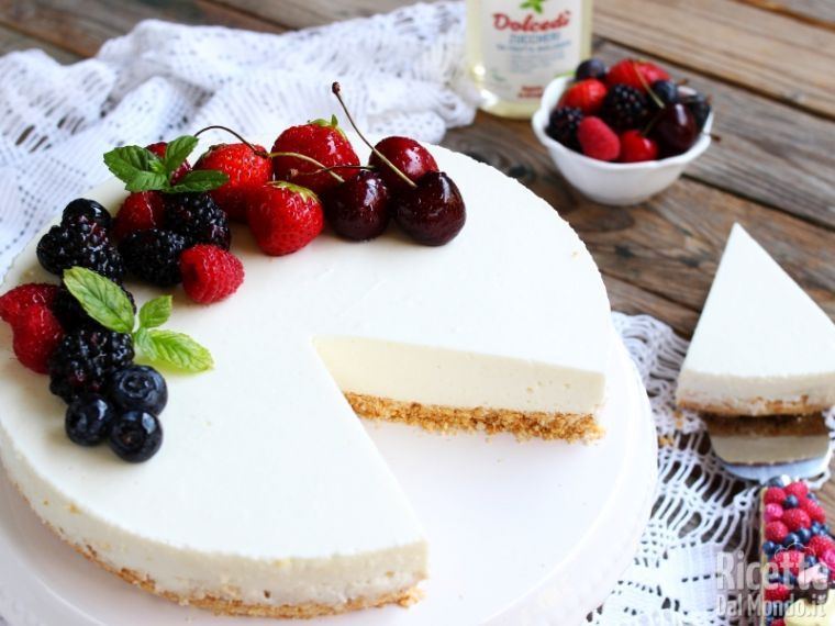 Cheesecake Light Allo Yogurt Ricettedalmondo It