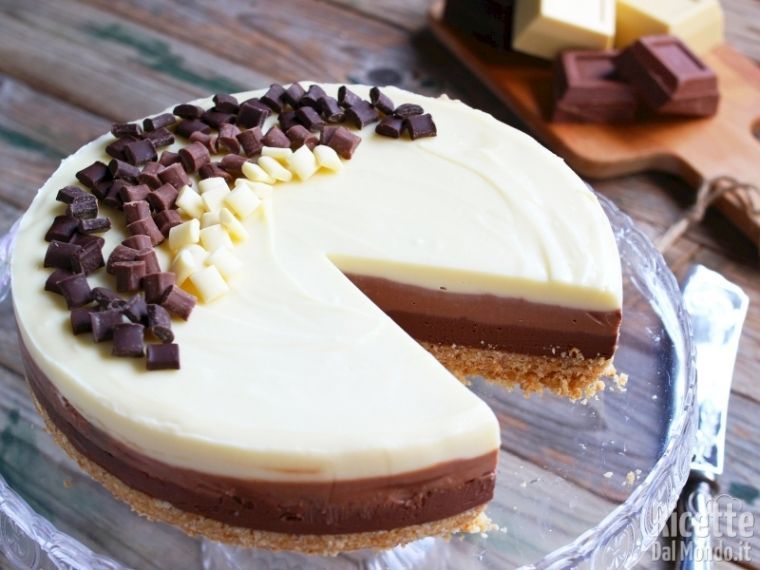 Cheesecake Al Triplo Cioccolato Tre Strati Di Bonta