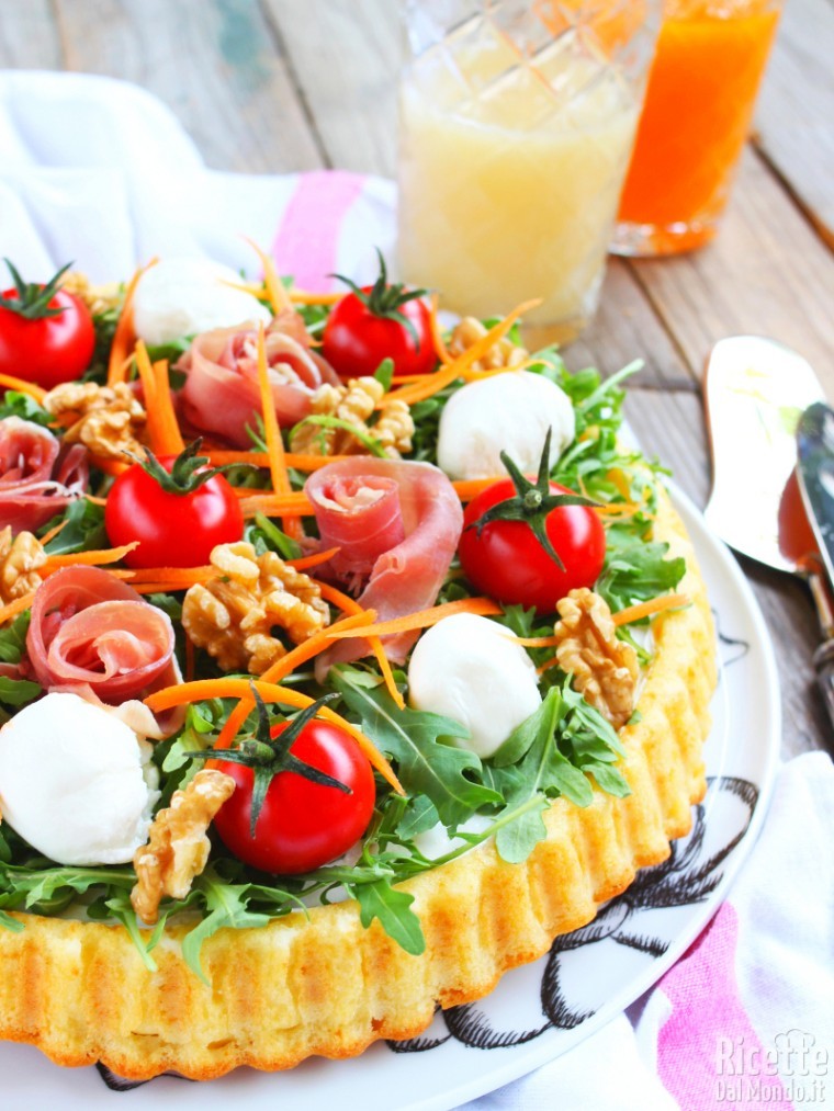 Ricetta crostata salata con base morbida