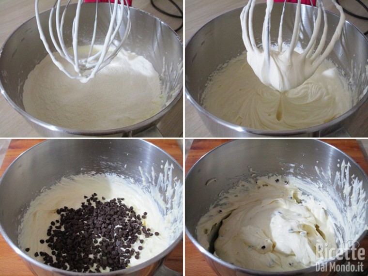 Aggiungere farina e cioccolato