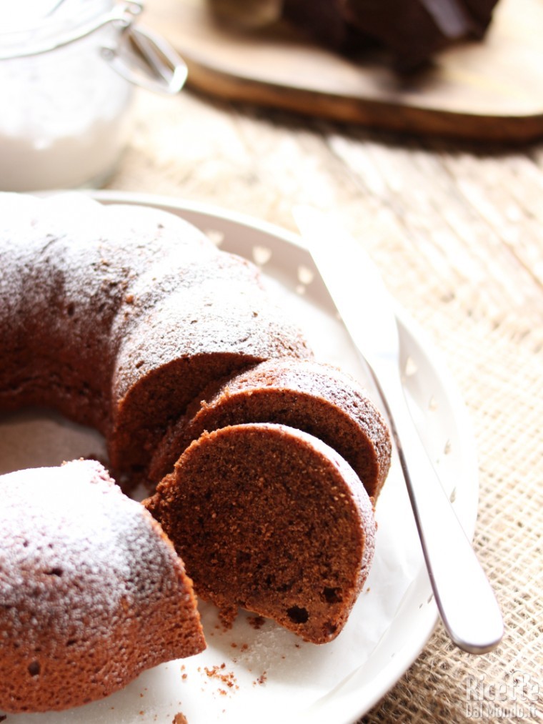 Ricetta ciambella al cioccolato senza latte