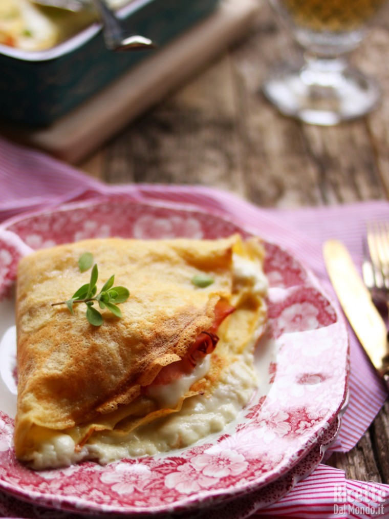 Come fare le crepes salate al forno