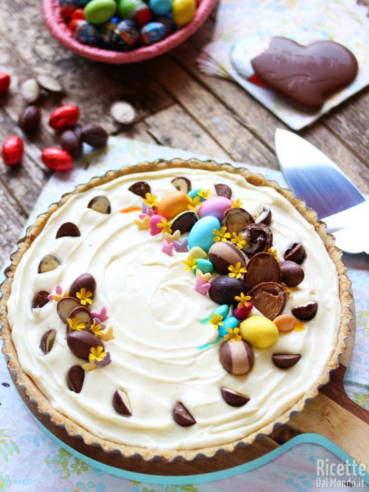 Ricetta crostata con gli ovetti al cioccolato