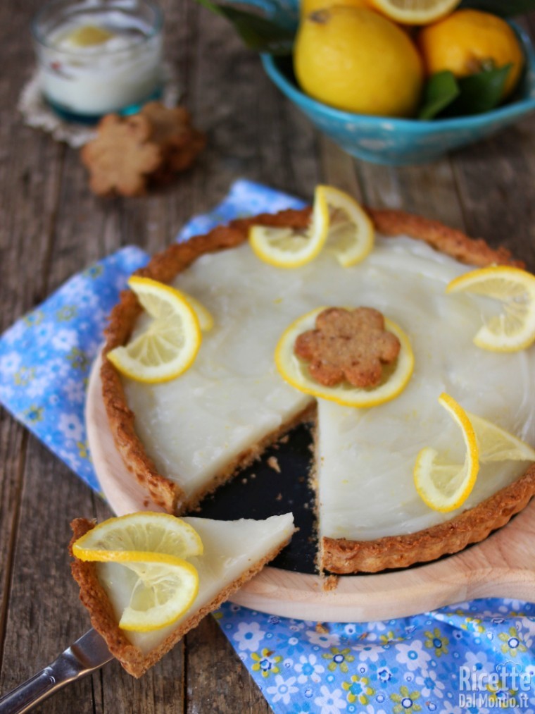 Ricetta crostata vegana al limone