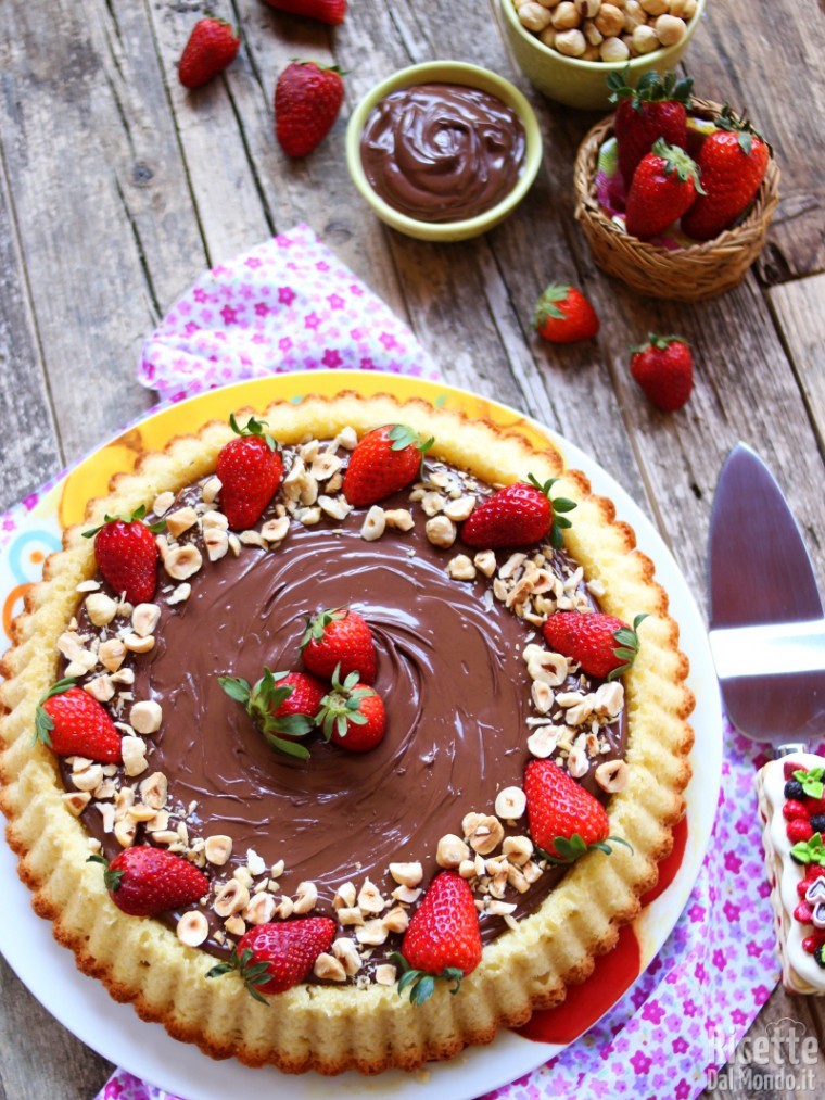 Ricetta della crostata con base morbida alla Nutella