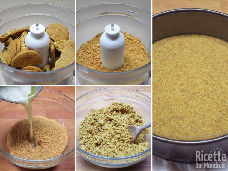 Preparare la base della cheesecake