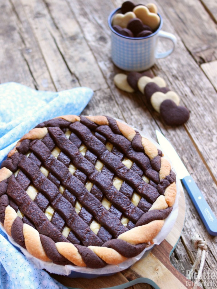 Ricetta crostata con crema e Nutella