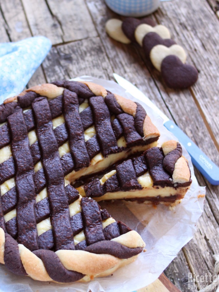 Come fare una crostata crema pasticcera e Nutella
