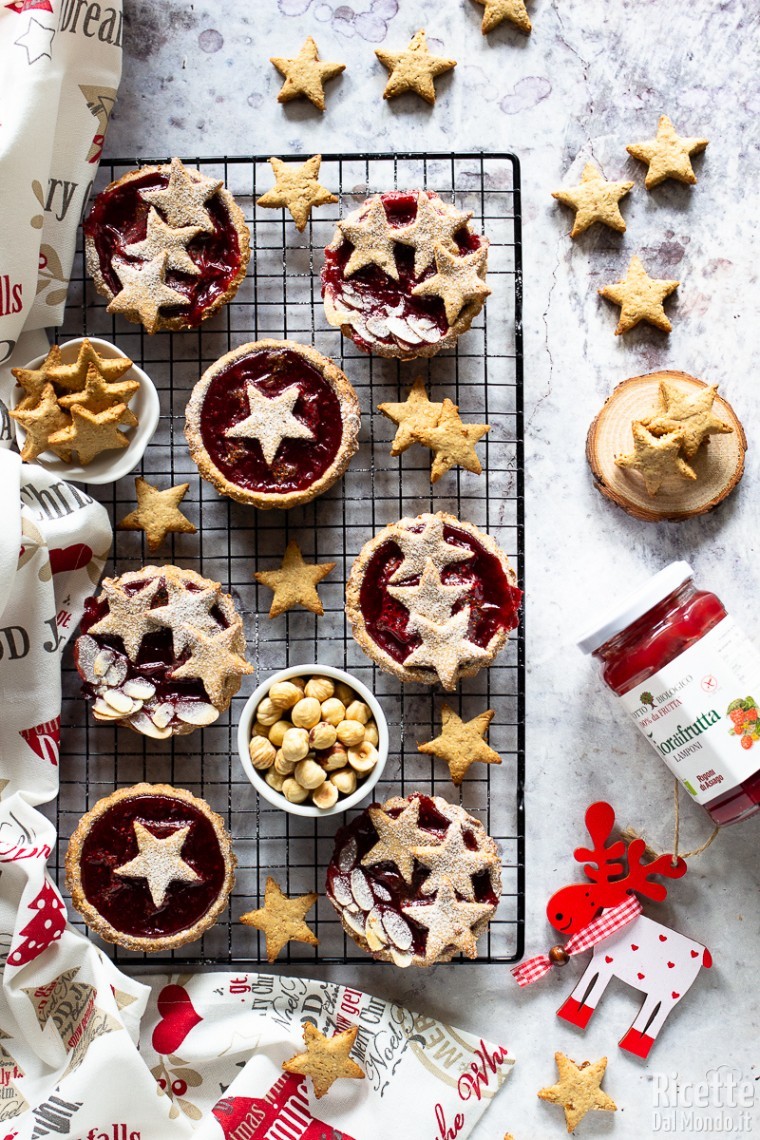 Ricetta crostatine linzer vegane