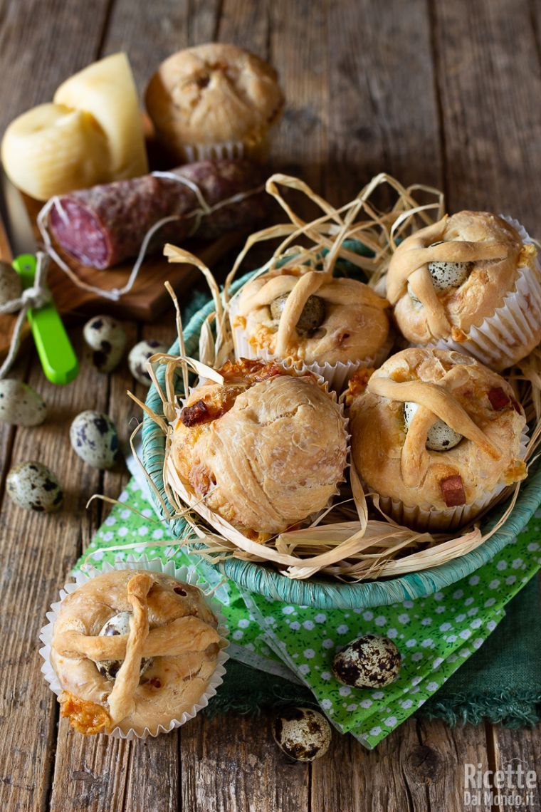 Come fare i casatiello muffin