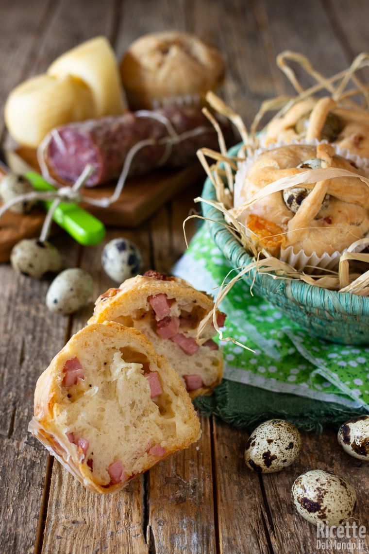 Casatiello muffin di Pasqua
