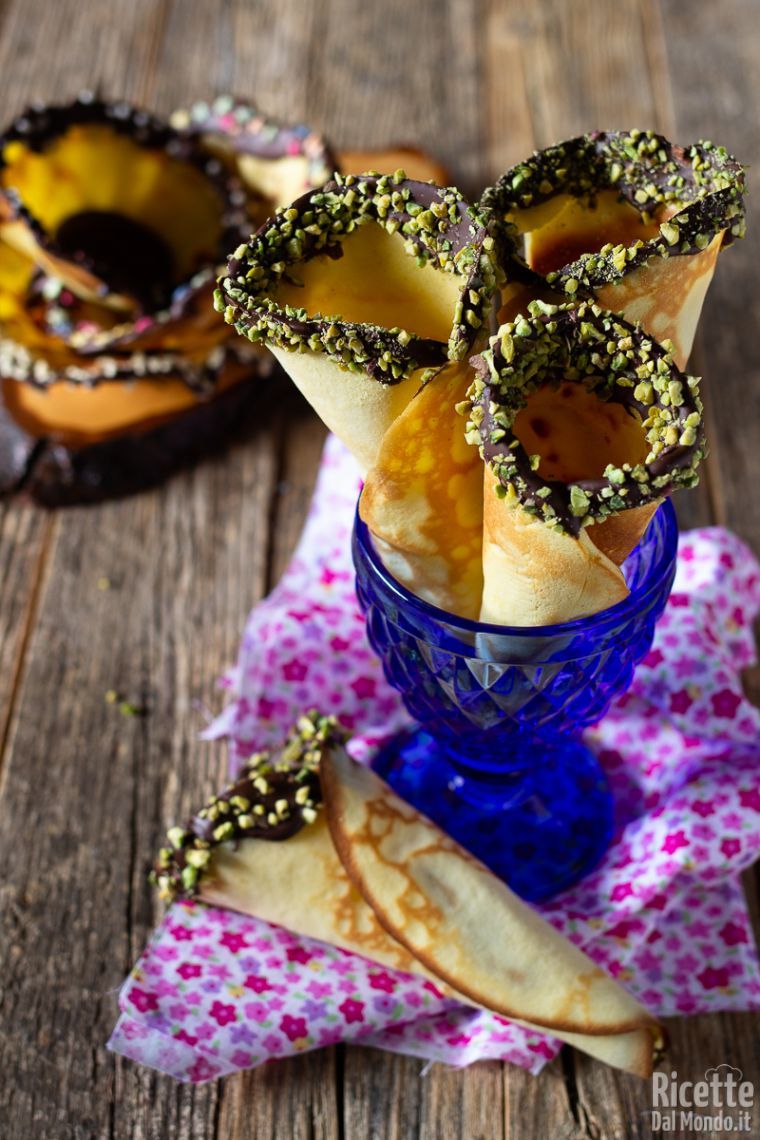 Ricetta cialde e coni per gelato senza piastra