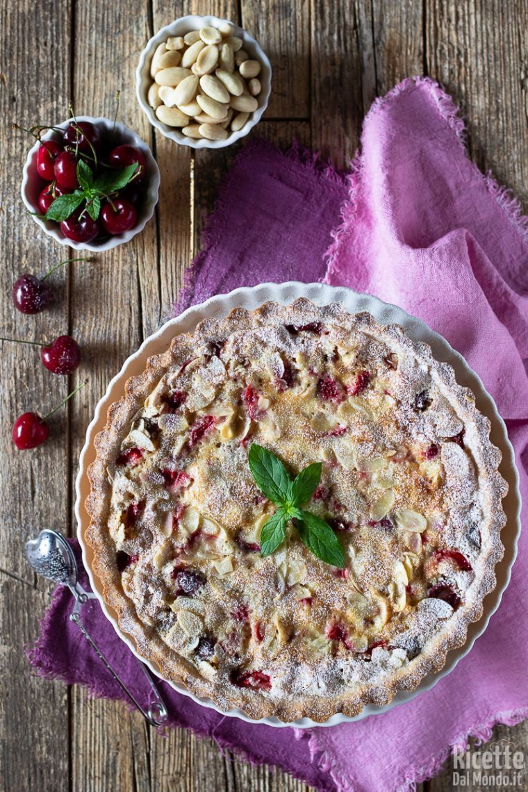 Ricetta crostata con crema frangipane e frutti rossi