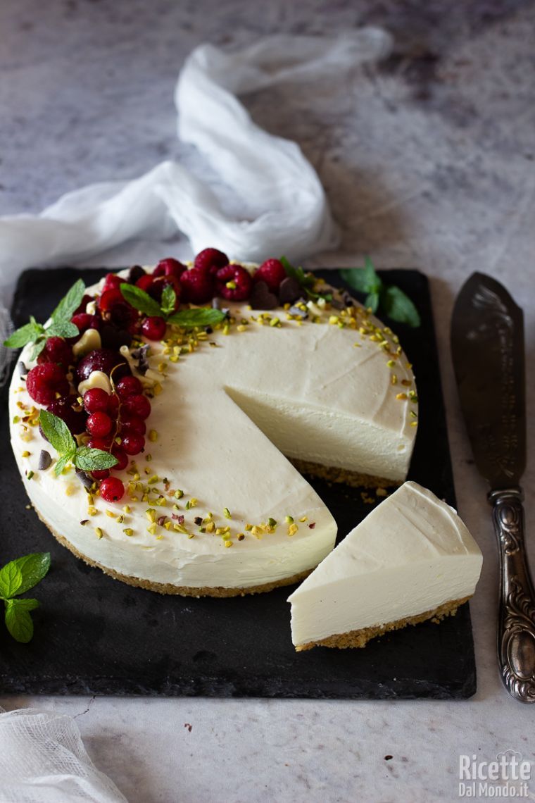 Come fare la cheesecake al cioccolato bianco