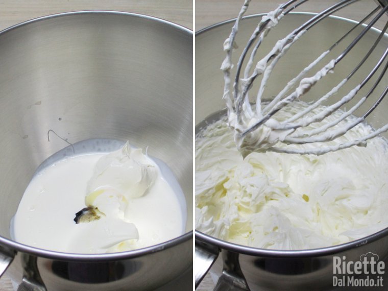 Preparare la crema al mascarpone