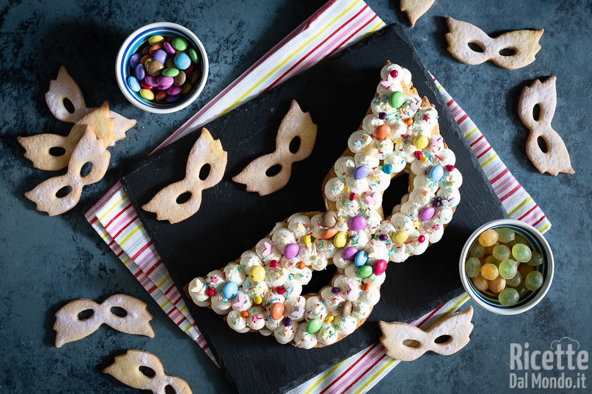 Cream tart di Carnevale, la mascherina più golosa che ci sia!