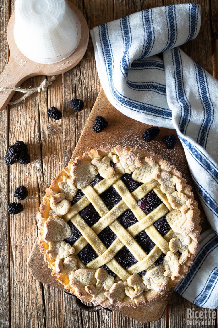 Ricetta crostata di pasta frolla alla ricotta