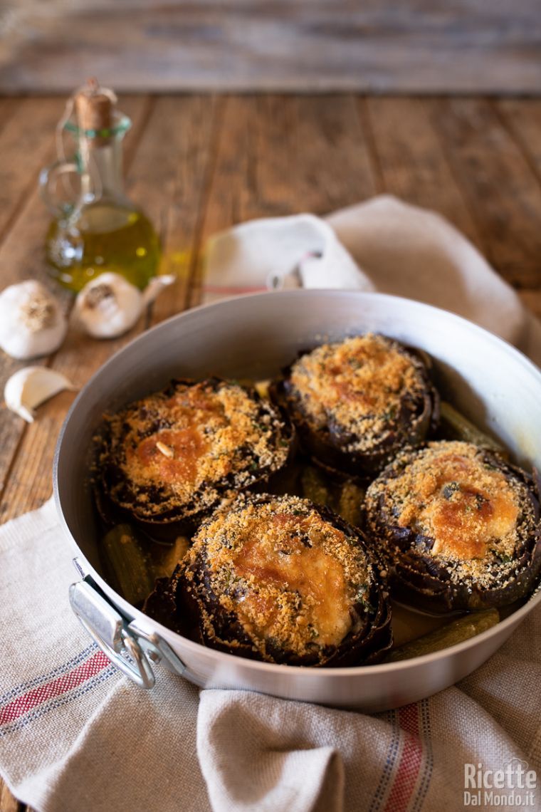 Ricetta carciofi ripieni alla napoletana