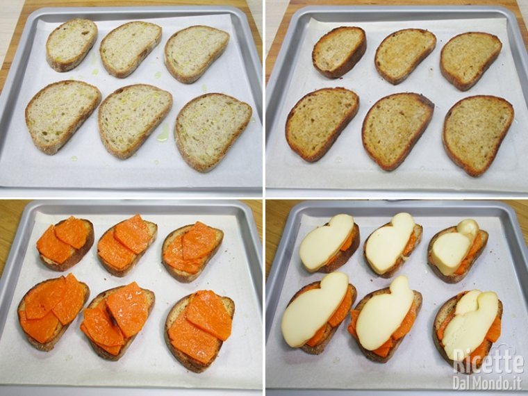 Tostare il pane e farcirlo