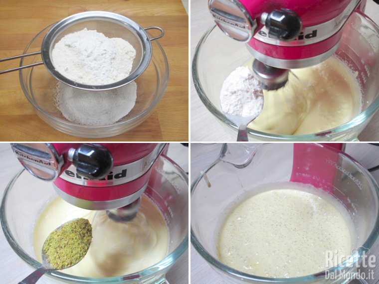 Aggiungere gli ingredienti secchi