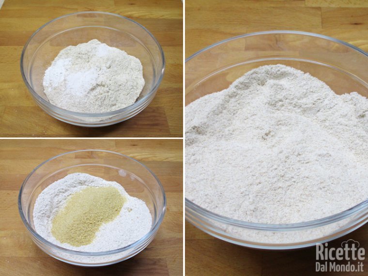 Mescolare gli ingredienti secchi