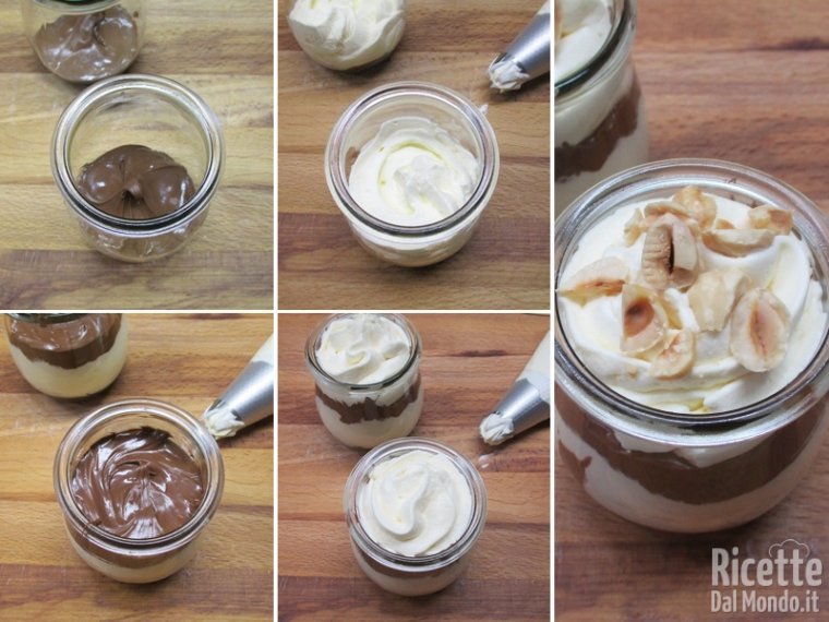 Preparate le coppe alternando gli ingredienti