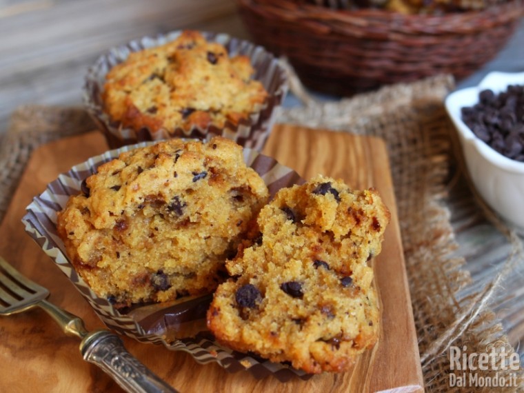 Ricetta Muffin di farina di kamut e cioccolato