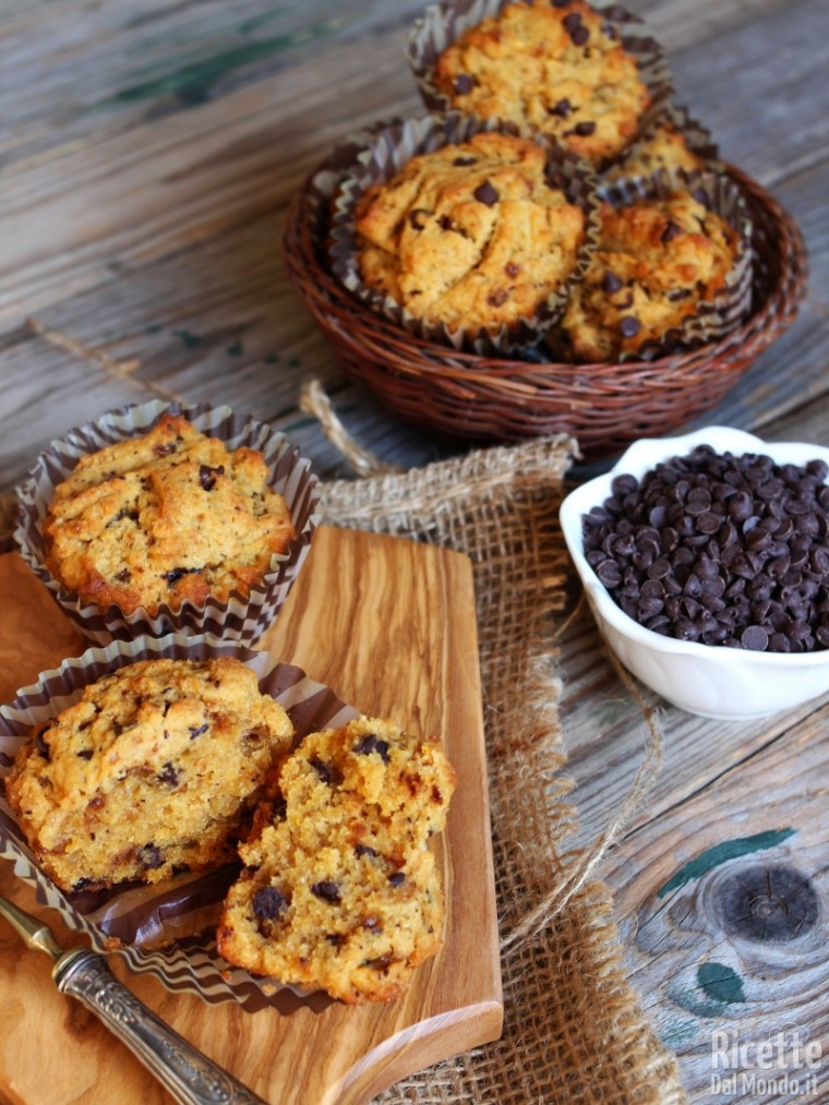 Ricetta dolcetti con farina di kamut e gocce di cioccolato