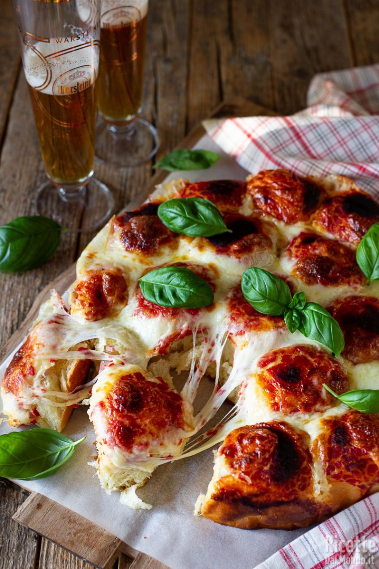 Come fare il danubio pizza farcito