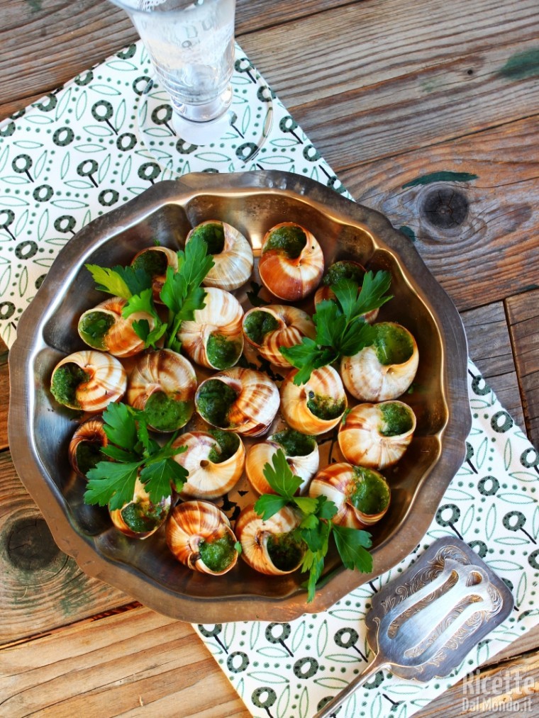 Ricetta escargot à la Borguignonne