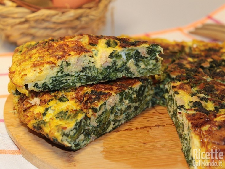 Ricetta frittata di spinaci e tonno